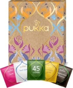 Pukka Original Kruidenthee Geschenkdoos - 9 Blends Biologische Kruidenthee, Ook Leuk Als Verjaardagscadeau - 45 Zakjes - Theedoos - GB-BIO-05 -Thee Promotie Winkel 1002x1200 2