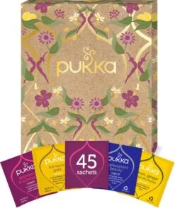 Pukka Support Kruidenthee Geschenkdoos - 5 Blends Biologische Kruidenthee, Ook Leuk Als Verjaardagscadeau - 45 Zakjes - Theedoos - GB-BIO-05 -Thee Promotie Winkel 1009x1200