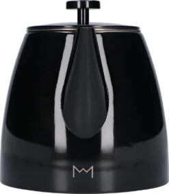 Vaja® Theepot Juliette Met Filter - Dubbelwandig -Theekan 1.0L - Glimmend Zwart -Thee Promotie Winkel 1043x1200