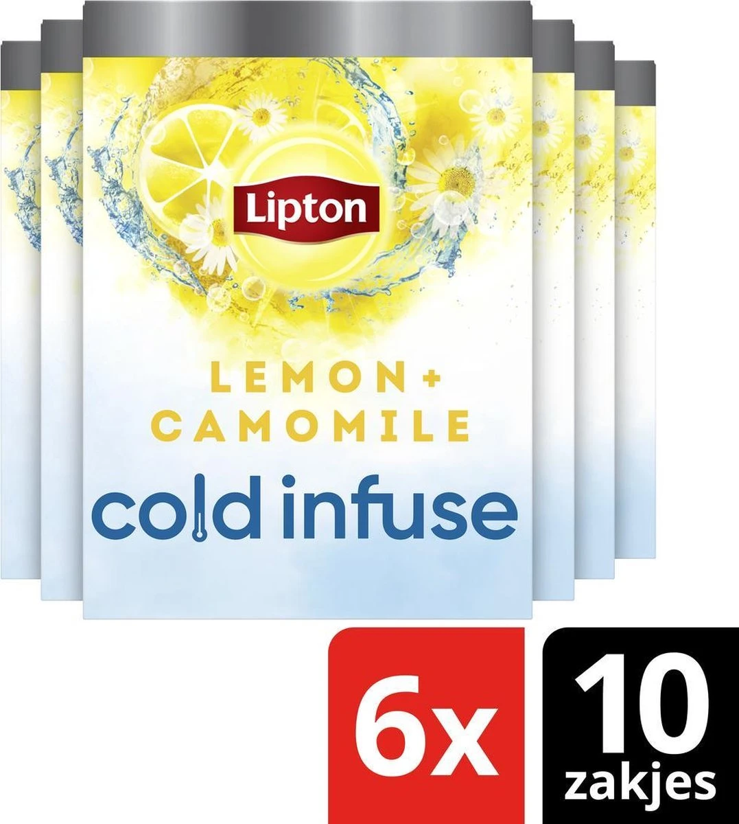 Lipton Cold Infuse Lemon & Camomile, Smaak Voor Koud Water Zonder Suiker En Calorieën - 6 X 10 Zakjes - NL-BIO-01 4 Lipton Cold Infuse Lemon & Camomile, Smaak Voor Koud Water Zonder Suiker En Calorieën - 6 X 10 Zakjes - NL-BIO-01 - Afbeelding 4