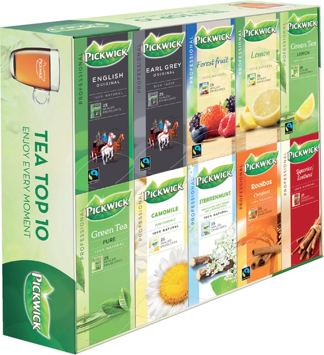 Pickwick Thee | Multipack Original 10x25 Zakjes | Assortibox 1 Pickwick Thee | Multipack Original 10x25 Zakjes | Assortibox