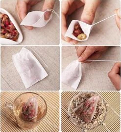 Merkloos 100 Lege Theezakjes - 5 X 7 CM -Thee Promotie Winkel 1106x1200 1