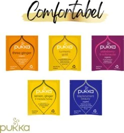 Pukka Support Kruidenthee Geschenkdoos - 5 Blends Biologische Kruidenthee, Ook Leuk Als Verjaardagscadeau - 45 Zakjes - Theedoos - GB-BIO-05 -Thee Promotie Winkel 1124x1200 4