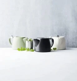 Point-Virgule - Theepot Met Thee Infuser - Mat - Gebroken Wit - 500ml -Thee Promotie Winkel 1142x1200