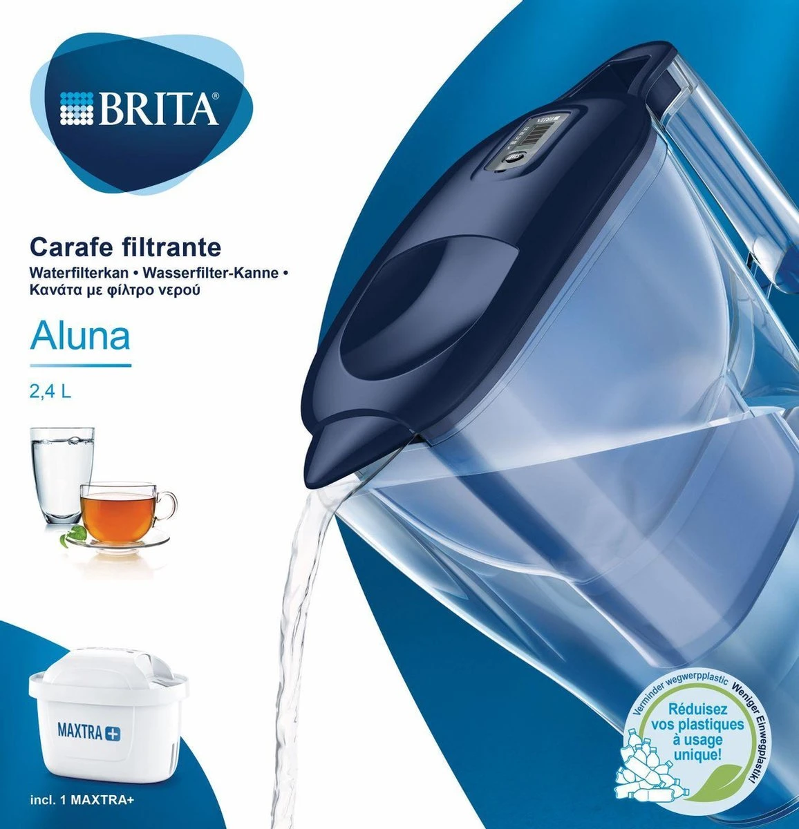 BRITA Fill&enjoy Aluna Cool Waterfilterkan - Blue 7 BRITA Fill&enjoy Aluna Cool Waterfilterkan - Blue - Afbeelding 7