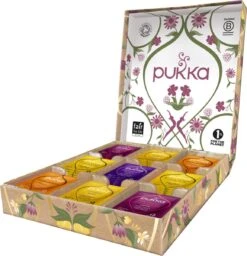 Pukka Support Kruidenthee Geschenkdoos - 5 Blends Biologische Kruidenthee, Ook Leuk Als Verjaardagscadeau - 45 Zakjes - Theedoos - GB-BIO-05