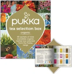Pukka Original Kruidenthee Geschenkdoos - 9 Blends Biologische Kruidenthee, Ook Leuk Als Verjaardagscadeau - 45 Zakjes - Theedoos - GB-BIO-05 -Thee Promotie Winkel 1163x1200