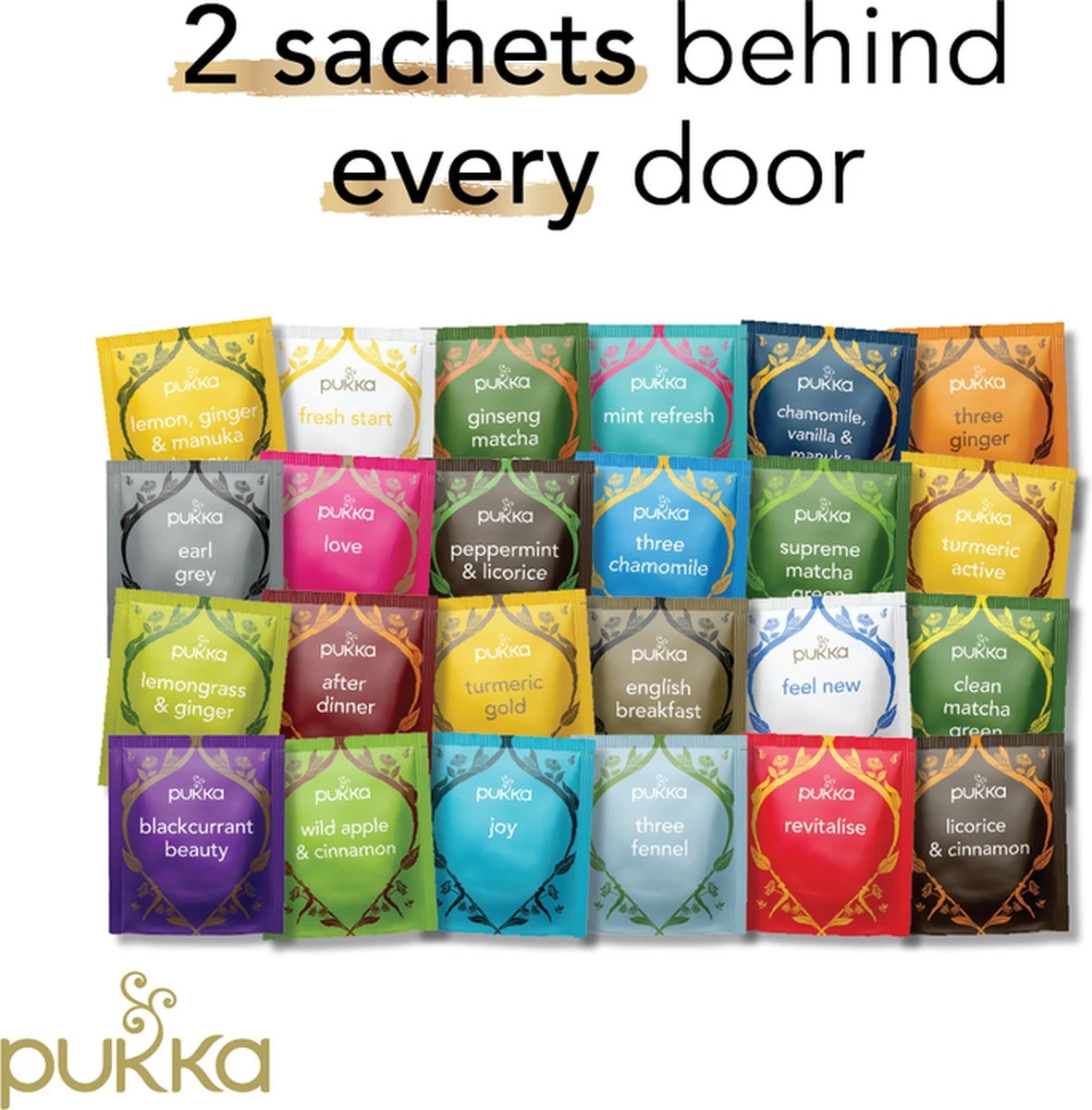 Pukka Thee Hardcover Biologische Kerst Adventskalender 2022, Perfect Als Kerstcadeau - 48 Zakjes - 1 Kalender 4 Pukka Thee Hardcover Biologische Kerst Adventskalender 2022, Perfect Als Kerstcadeau - 48 Zakjes - 1 Kalender - Afbeelding 4
