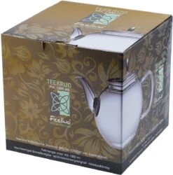 Feelino 1300 Ml Thee- En Koffiepot Met Zeef In Tuit En Glazen Deksel, Ideaal Voor 2 Personen, Special Edition Vaatwasmachinebestendig, Hittebestendig, Hoogwaardig Borosilicaatglas -Thee Promotie Winkel 1186x1200