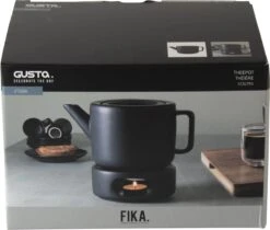 Gusta FIKA - Theepot - 1,5L - Zwart -Thee Promotie Winkel 1200x1021 1