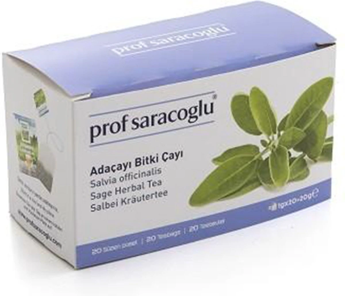 Prof Saracoglu - Salie Thee - 20 Theezakjes 1 Prof Saracoglu - Salie Thee - 20 Theezakjes