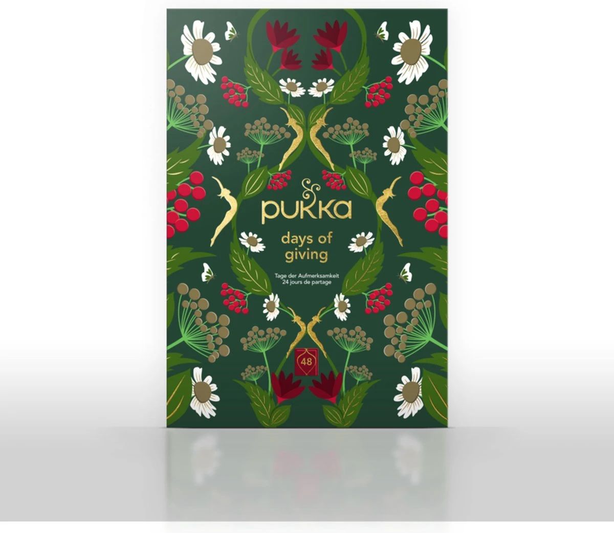 Pukka Thee Hardcover Biologische Kerst Adventskalender 2022, Perfect Als Kerstcadeau - 48 Zakjes - 1 Kalender 2 Pukka Thee Hardcover Biologische Kerst Adventskalender 2022, Perfect Als Kerstcadeau - 48 Zakjes - 1 Kalender - Afbeelding 2