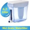 ZeroWater - 4,7 Liter Water Filter Kan - Met Gratis Waterfilter & TDS Meter - Kraantje