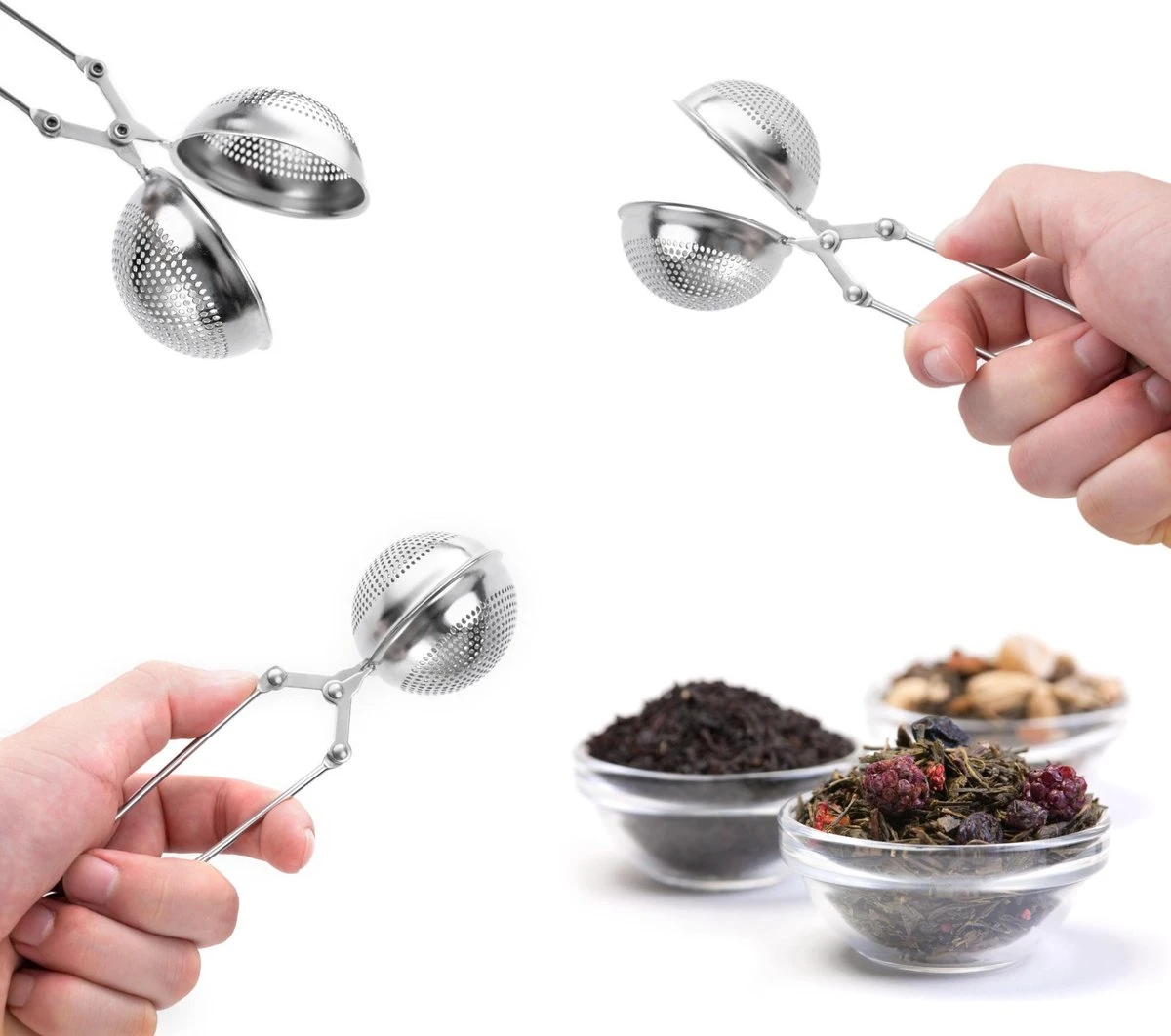 Theezeef Met Handvat Inclusief Lekplaatje - Set Van 2 Stuks - Thee Ei Voor Losse Thee - Theefilter Voor Losse Thee - Thee Infuser 6 Theezeef Met Handvat Inclusief Lekplaatje - Set Van 2 Stuks - Thee Ei Voor Losse Thee - Theefilter Voor Losse Thee - Thee Infuser - Afbeelding 6