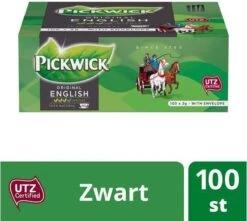 Merkloos Thee Pickwick Engelse Melange 100x2gr Met Envelop -Thee Promotie Winkel 1200x1073 1