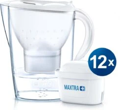 BRITA - Waterfilterkan Marella Cool - Wit - 2,4L + 12 MAXTRA+ Waterfilterpatronen -Thee Promotie Winkel 1200x1087
