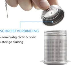 PrimeAmbition - 2 Stuks Theezeef En Theetip Voor Losse Thee - Extra Fijne Filter - Thee Ei Set Met Schoteltje Voor Theezakjes 9 PrimeAmbition - 2 Stuks Theezeef En Theetip Voor Losse Thee - Extra Fijne Filter - Thee Ei Set Met Schoteltje Voor Theezakjes -Thee Promotie Winkel 1200x1090