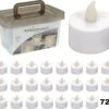 Merkloos Set Theelichtjes LED - Box Met 72 Stuks - INCLUSIEF Batterijen