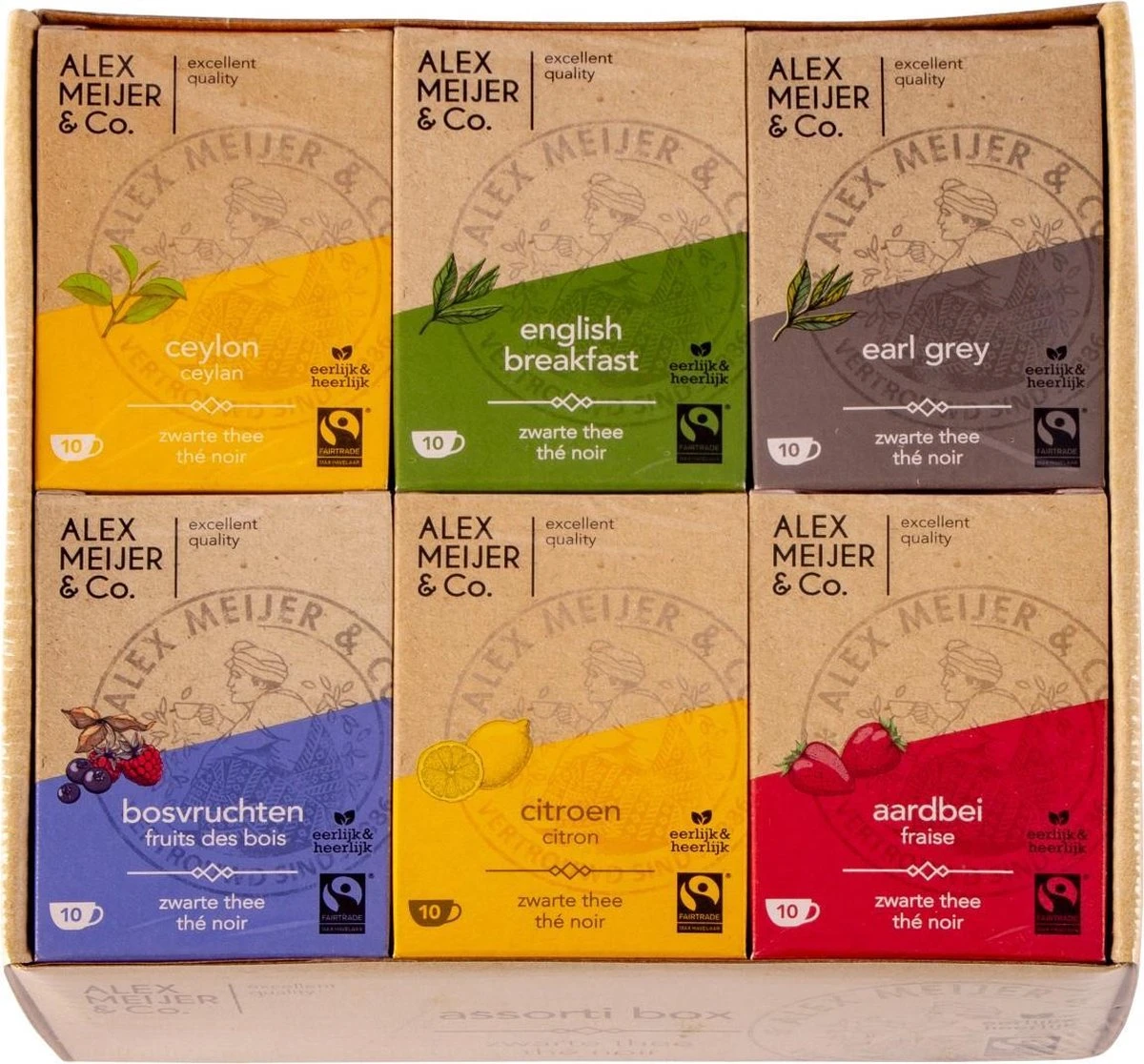 Thee Assortiment Verschillende Smaakjes 60 Theezakjes 2 Gram Alex Meijer Fair Trade 1 Thee Assortiment Verschillende Smaakjes 60 Theezakjes 2 Gram Alex Meijer Fair Trade