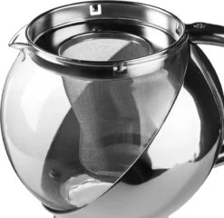 Theepot Met Filter - Zilver -Thee Promotie Winkel 1200x1168