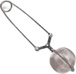 Merkloos 1 Stuk - Theezeef - RVS - Thee-ei - Kruidenbol - RVS - Theezeefje Voor Losse Thee - Thee Bal - Lengte 16cm - Diameter 4.5cm - Thee Zeef