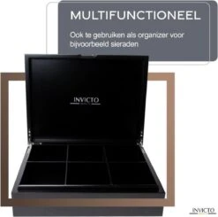 Invicto Products Theedoos 6 Vaks - Ruimte Voor 120 Theezakjes - Bamboe - Anti Slip En Anti Kras - Zwart 16 Invicto Products Theedoos 6 Vaks - Ruimte Voor 120 Theezakjes - Bamboe - Anti Slip En Anti Kras - Zwart -Thee Promotie Winkel 1200x1188