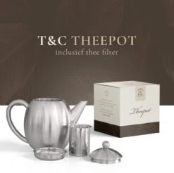 T&C Theepot Met Filter En Dubbelwandig - 1,2L - Matte Grijs 14 T&C Theepot Met Filter En Dubbelwandig - 1,2L - Matte Grijs -Thee Promotie Winkel 1200x1197