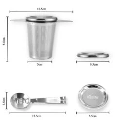 Theezeef Met Handvat Inclusief Lekplaatje En Kruiden Knijper - Thee Ei Voor Losse Thee - Theefilter Voor Losse Thee - Thee Infuser -Thee Promotie Winkel 1200x1198 4