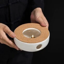 ConBlom Keramische Theepot, Warmer, Theewarmer, Koffiewarmer, Stoofje, Met Kurk-stoofje, Theepot Basis, Theefornuis, Melkwarmer Voor Thuis, Café, Theemelk (zonder Kaars En Theepot) -Thee Promotie Winkel 1200x1200 106