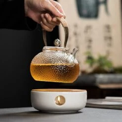 ConBlom Keramische Theepot, Warmer, Theewarmer, Koffiewarmer, Stoofje, Met Kurk-stoofje, Theepot Basis, Theefornuis, Melkwarmer Voor Thuis, Café, Theemelk (zonder Kaars En Theepot) -Thee Promotie Winkel 1200x1200 107