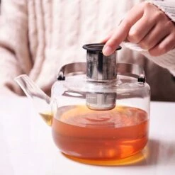 Viva Scandinavia Bjorn Theepot - Glas - Met Filter - 1,2 L - Transparant -Thee Promotie Winkel 1200x1200 140