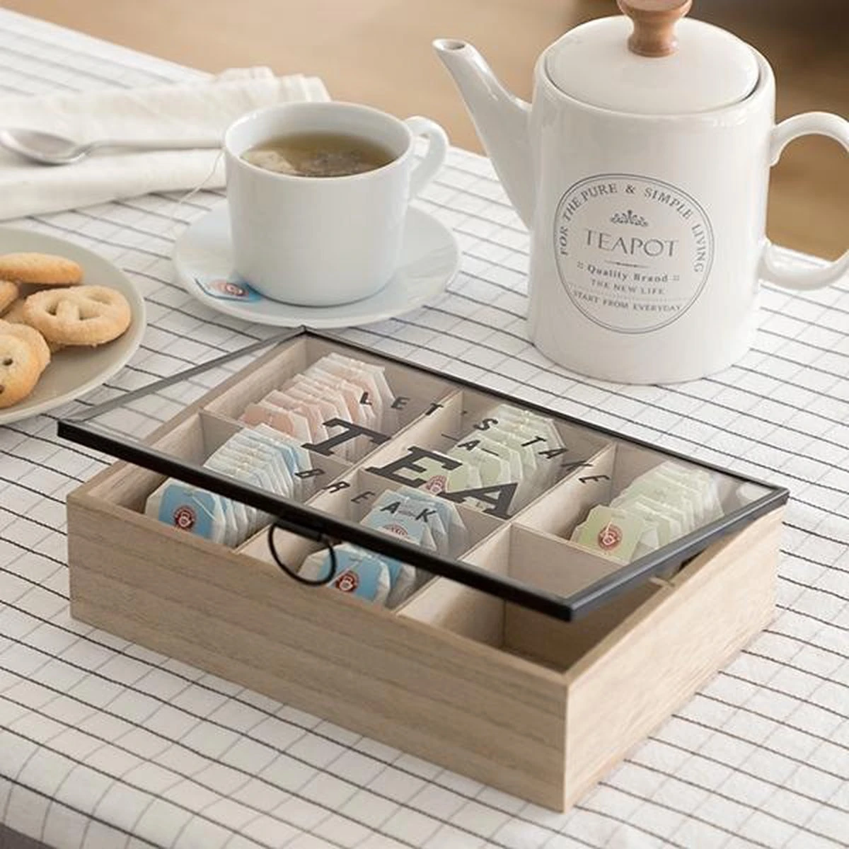 Merkloos Theedoos Let´s Take A Break 2 Merkloos Theedoos Let´s Take A Break - Afbeelding 2