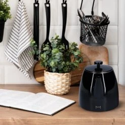 Vaja® Theepot Juliette Met Filter - Dubbelwandig -Theekan 1.0L - Glimmend Zwart -Thee Promotie Winkel 1200x1200 15