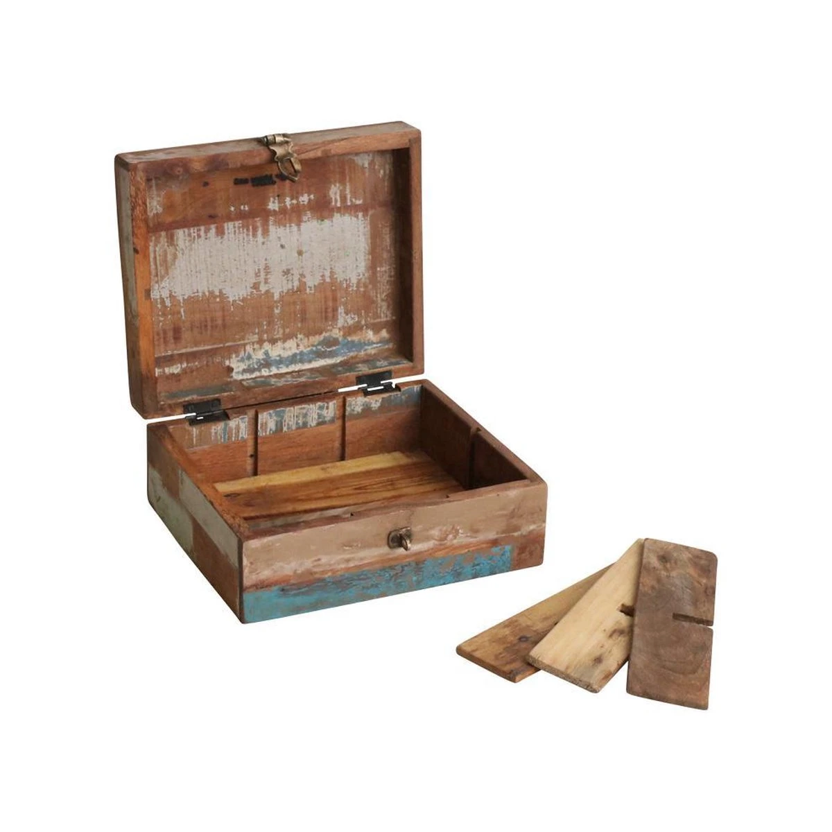 Raw Materials Scrapwood Theedoos – 6 Vakken – Gerecycled Hout 6 Raw Materials Scrapwood Theedoos – 6 Vakken – Gerecycled Hout - Afbeelding 6