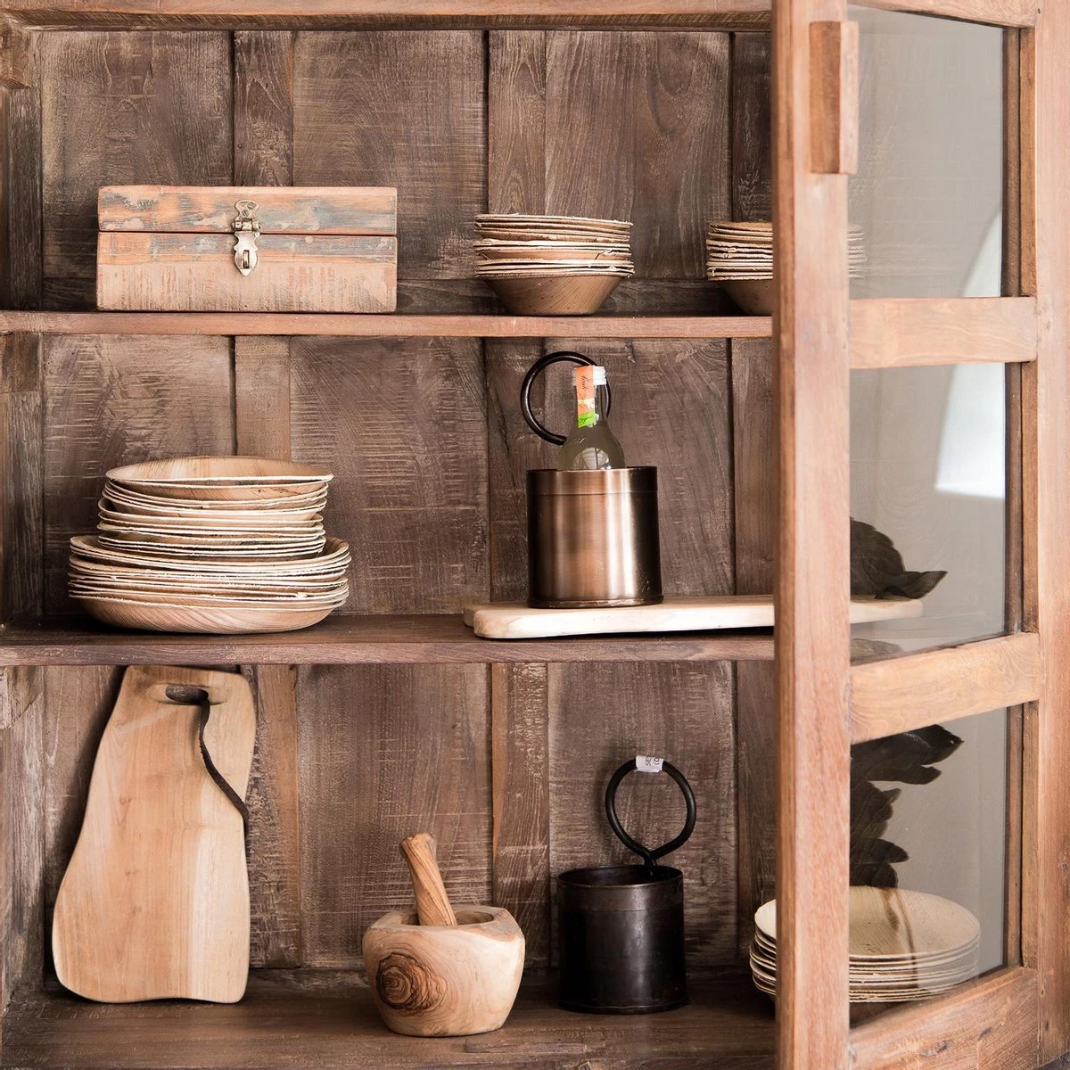 Raw Materials Scrapwood Theedoos – 6 Vakken – Gerecycled Hout 7 Raw Materials Scrapwood Theedoos – 6 Vakken – Gerecycled Hout - Afbeelding 7