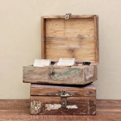 Raw Materials Scrapwood Theedoos – 6 Vakken – Gerecycled Hout 21 Raw Materials Scrapwood Theedoos – 6 Vakken – Gerecycled Hout -Thee Promotie Winkel 1200x1200 160