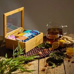 Bambuswald© Houten Theedoos Met 6 Vakken Gemaakt Van 100% Duurzame Bamboe 23 Bambuswald© Houten Theedoos Met 6 Vakken Gemaakt Van 100% Duurzame Bamboe -Thee Promotie Winkel 1200x1200 174