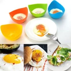 IGOODS 4 Pack Egg Poacher Cups - Perfect Gepocheerde Eieren - Egg Maker Niet-gepocheerde Eieren Cups BPA Gratis Siliconen Ei Poacher Cups Magnetron Ei Poacher- Ei Poacher Pan- Boiler Steamer- Magnetron Eieren -Thee Promotie Winkel 1200x1200 252