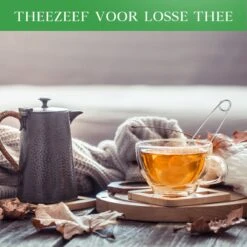Theezeef Met Handvat Inclusief Lekplaatje - Set Van 3 Stuks - Thee Ei Voor Losse Thee - Theefilter Voor Losse Thee - Thee Infuser -Thee Promotie Winkel 1200x1200 267