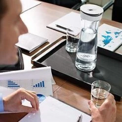 BRITA - Fill&Serve Waterfilterkaraf - 1,3L - Wit Grafiet - Inclusief 1 MicroDisc Waterfilter -Thee Promotie Winkel 1200x1200 313