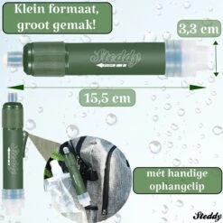 Waterfilter Steddy Pro - Survival Bushcraft Kit - Noodpakket - Waterzuivering - Water Filter Kraan - Outdoor -Thee Promotie Winkel 1200x1200 362