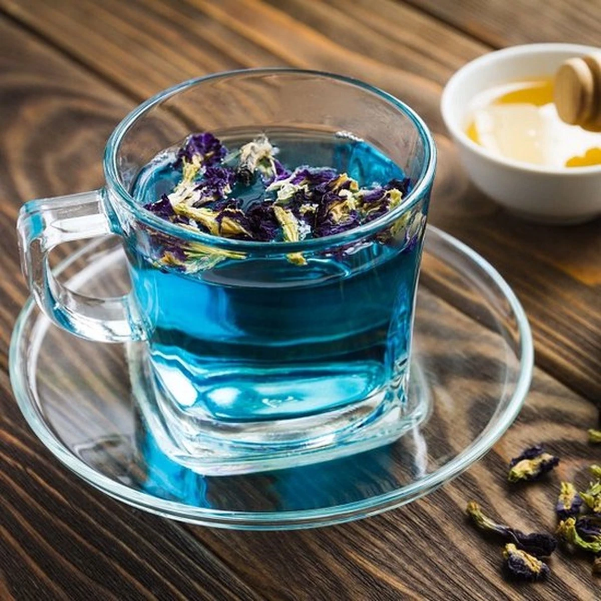 Merkloos Blauwe Vlindererwt Thee - Blue Butterfly Pea Flower Tea - Cafeïnevrije Kruidenthee - Kittelbloem - 20 Gram 4 Merkloos Blauwe Vlindererwt Thee - Blue Butterfly Pea Flower Tea - Cafeïnevrije Kruidenthee - Kittelbloem - 20 Gram - Afbeelding 4