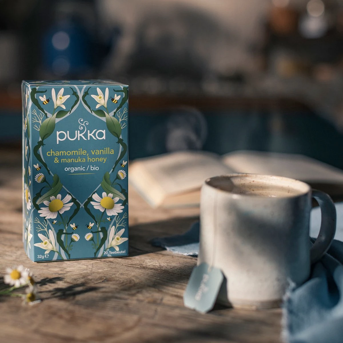 Pukka Chamomile Vanille & Manuka Honing Thee 4 Pukka Chamomile Vanille & Manuka Honing Thee - Afbeelding 4