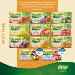 Pickwick Aardbei Fruit Thee - 12 X 20 Zakjes -Thee Promotie Winkel 1200x1200 516
