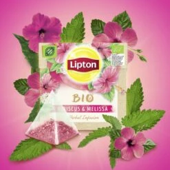 Lipton Hibiscus & Melissa Kruidenthee, Met De Zoete Smaak Van Hibiscus En De Frisse Smaak Van Melissa - 4 X 20 Zakjes - PL-EKO-03 -Thee Promotie Winkel 1200x1200 618