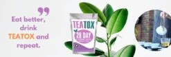 TeaTox™ 28 Dagen Afvallen Detox - Thee - Detox + E-book 30 Recepten -Thee Promotie Winkel 1200x401