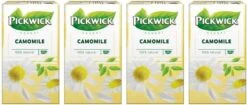 Pickwick Camomile Kruidenthee - 4 X 20 Zakjes -Thee Promotie Winkel 1200x510