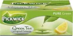 Pickwick Drank: Theezakje 2 Gr Groene Thee Lemon Pk 100 -Thee Promotie Winkel 1200x590 1