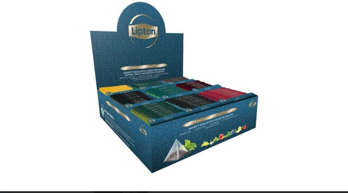 Lipton Thee Assortiment Exclusive Selection, 9 Smaken, Display Van 108 Zakjes 2 Lipton Thee Assortiment Exclusive Selection, 9 Smaken, Display Van 108 Zakjes - Afbeelding 2