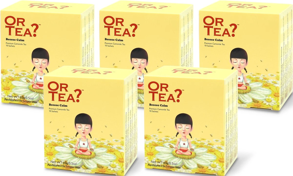 Or Tea? Beeeee Calm - 10 Builtjes 10-sachets Box 10 Zakjes Camomile Kamille Thee 3 Or Tea? Beeeee Calm - 10 Builtjes 10-sachets Box 10 Zakjes Camomile Kamille Thee - Afbeelding 3